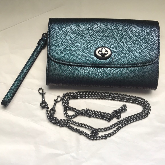 Coach Handbags - Coach Hologram clutch wristlet/crossbody bag/purse